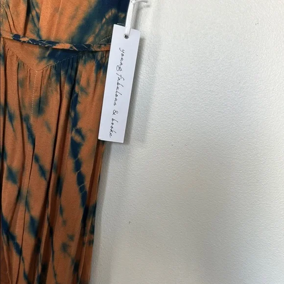 Tie-Dye Sleeveless Maxi Dress - Brown and Black - Picture 5 of 6